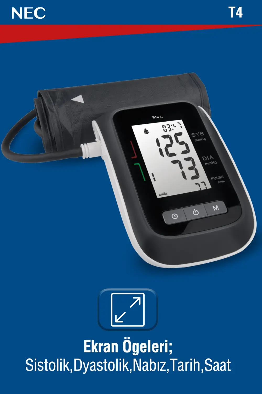 T4 Kol Tipi Dijital Tansiyon Aleti
