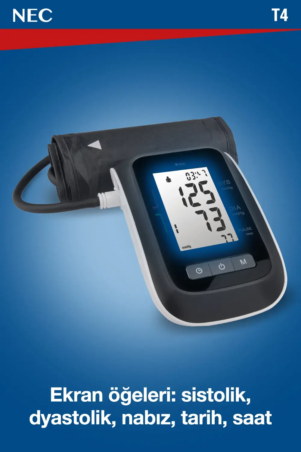 T4 Kol Tipi Dijital Tansiyon Aleti