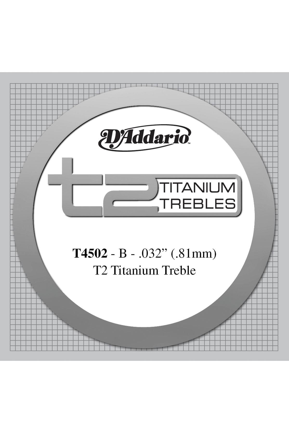 Daddario T4502 Klasik Gitar Tek Tel, T2 Serisi, Titanium Trebles, Klasik G