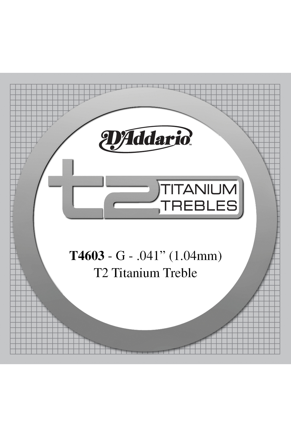 Daddario T4603 Klasik Gitar Tek Tel, T2 Serisi, Titanium Trebles, Klasik G