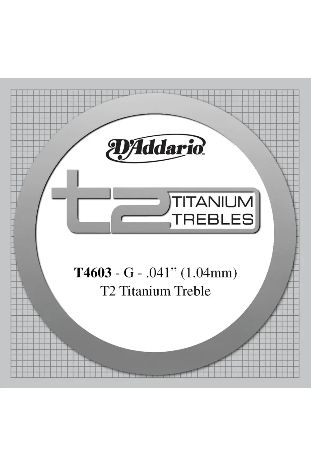 Daddario T4603 Klasik Gitar Tek Tel, T2 Serisi, Titanium Trebles, Klasik G