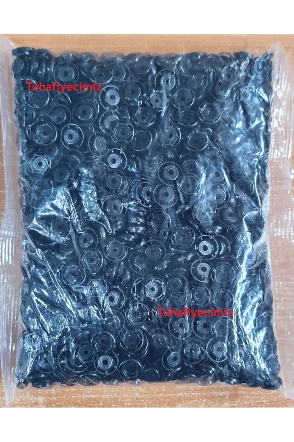 Tuhafiyecimiz T5 Plastik Siyah Çıtçıt (500 Adet) (12Mm Plastik Çıtçıt)