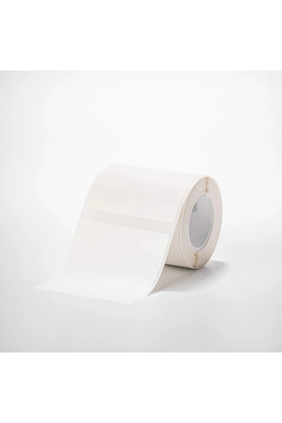 T50 Etiket 50mm x 50mm (Tek Kolonda 1li) 150 adet Beyaz Yuvarlak (B1, B21S, B3S, B21 PRO)
