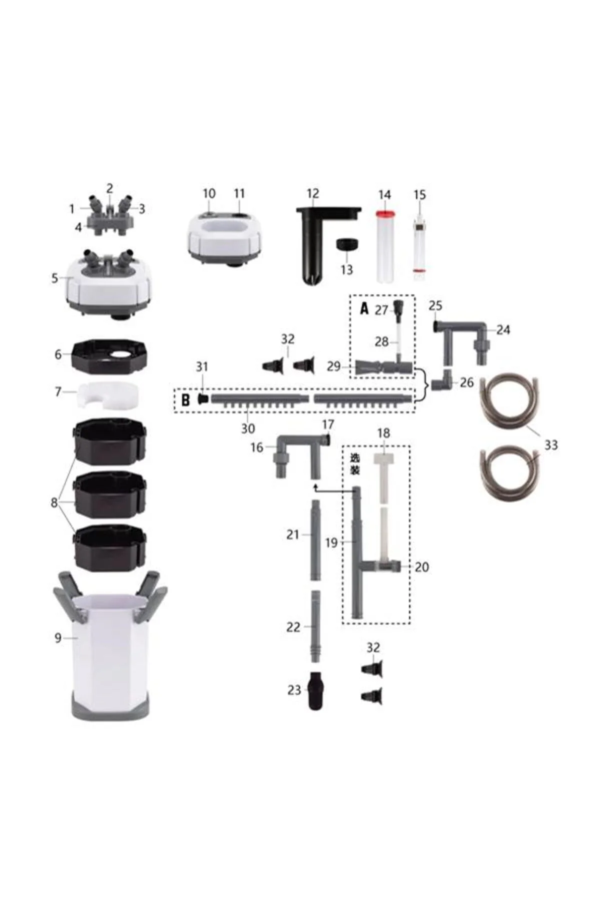 T620 Dış Filtre 10W 850L/S