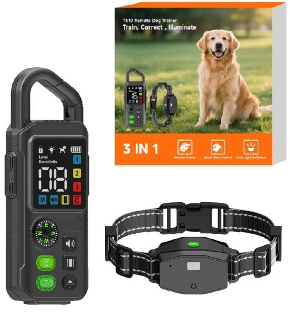 T810 Köpek eğitim tasması ve havlama tasması ekstra özellikli