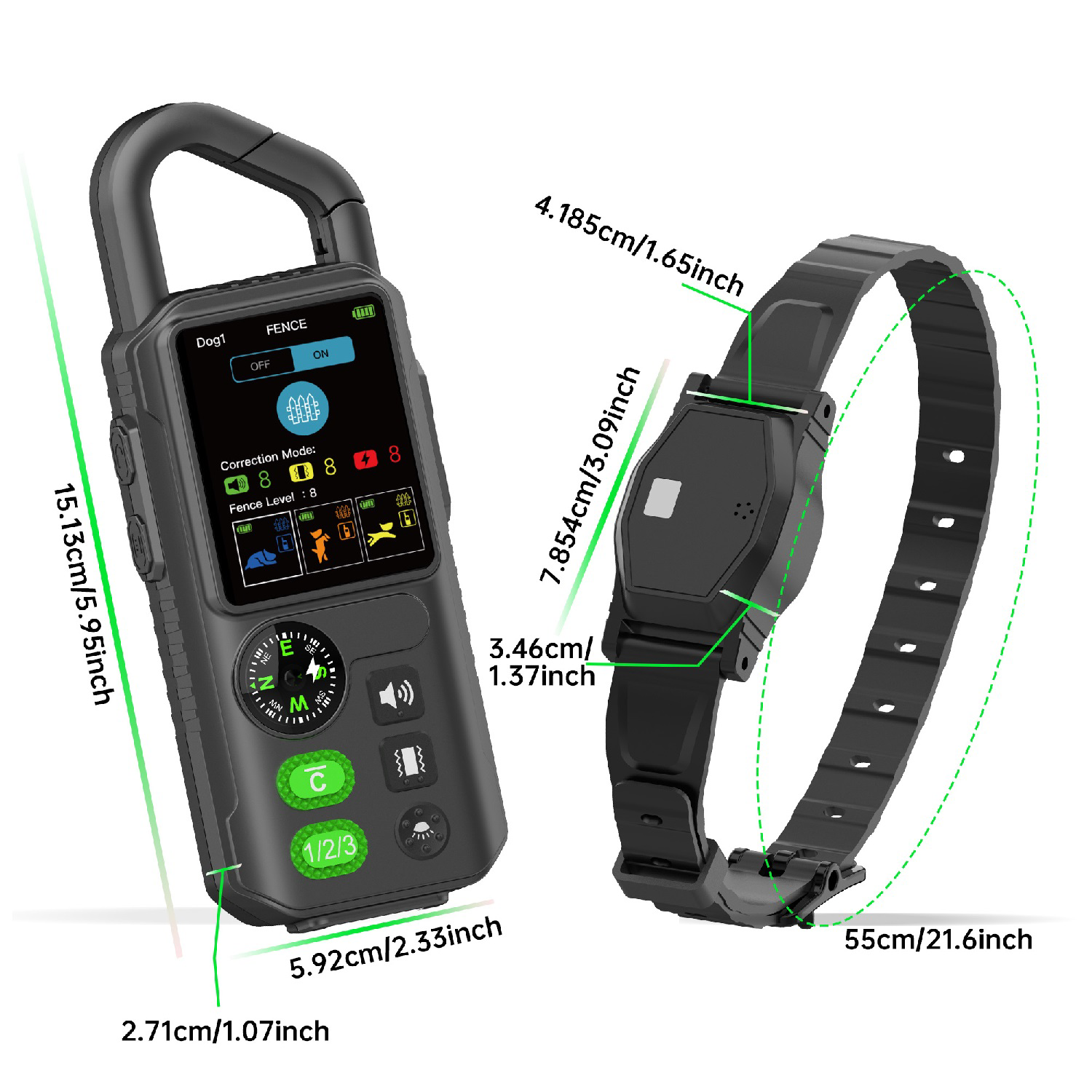 T810Pro köpek eğitim tasması ve elektronik çit 2 özellik bir arada 1km