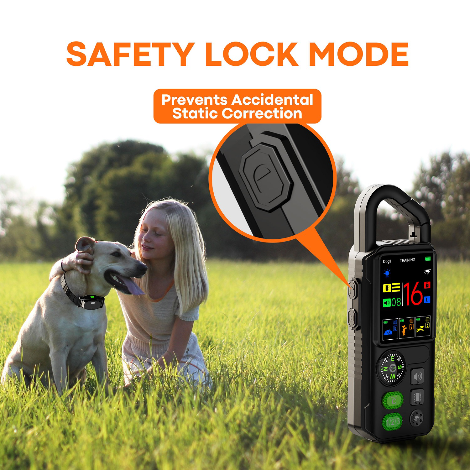 T810Pro köpek eğitim tasması ve elektronik çit 2 özellik bir arada 1km