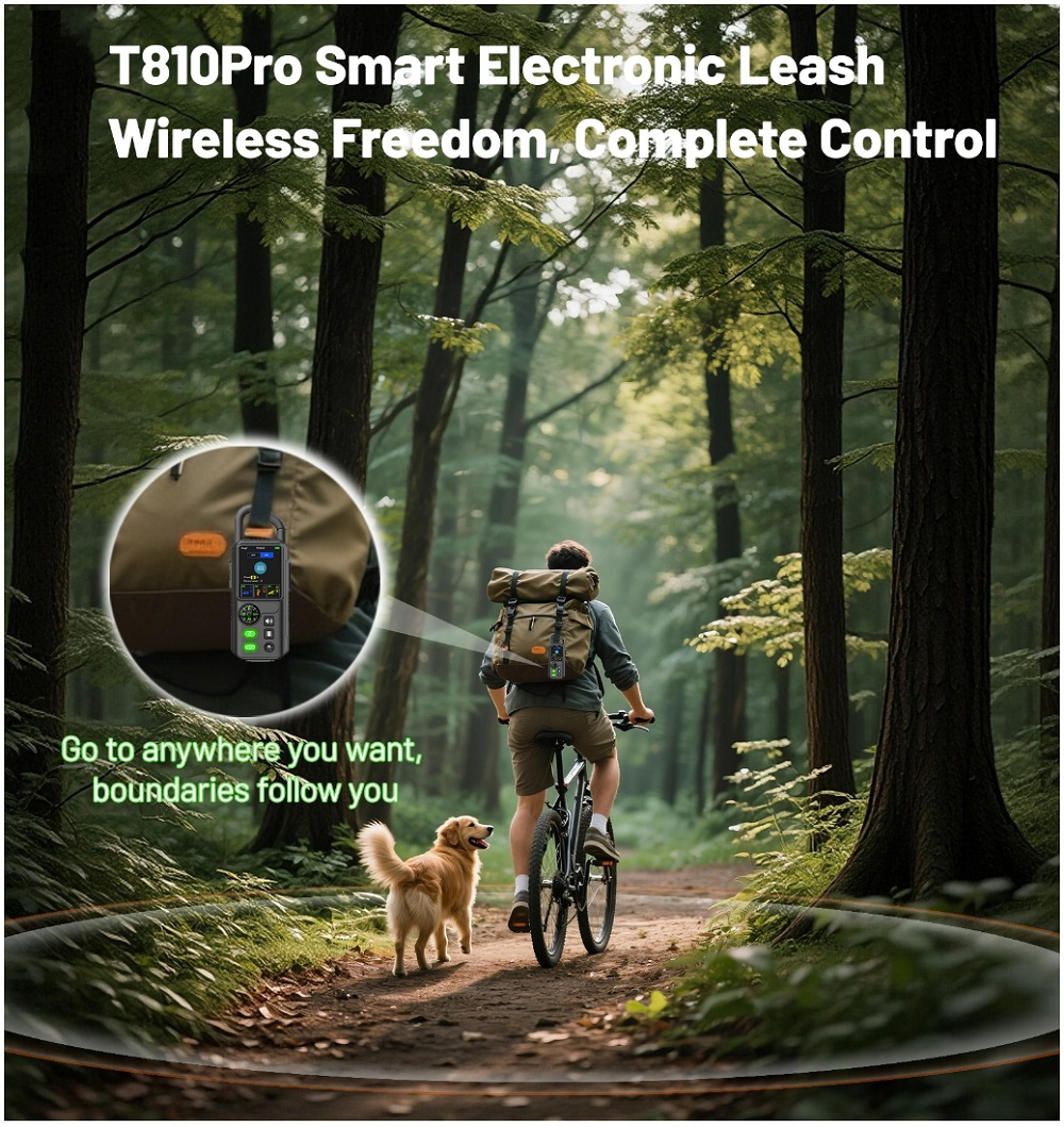 T810Pro köpek eğitim tasması ve elektronik çit 2 özellik bir arada 1km