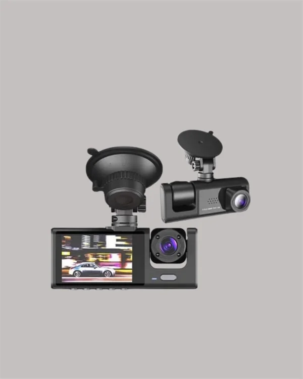 TA-01 3 Kameralı 1080P Araç Kamerası Siyah