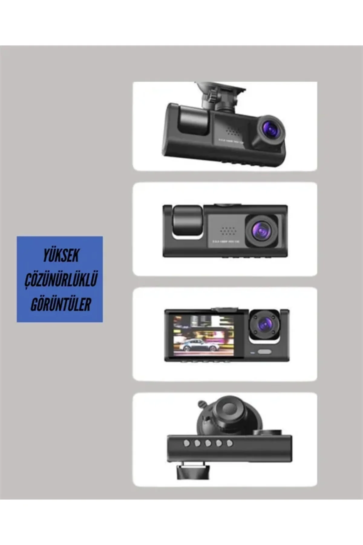 TA-01 LCD Ekranlı Gece Görüşlü Araç Kamerası