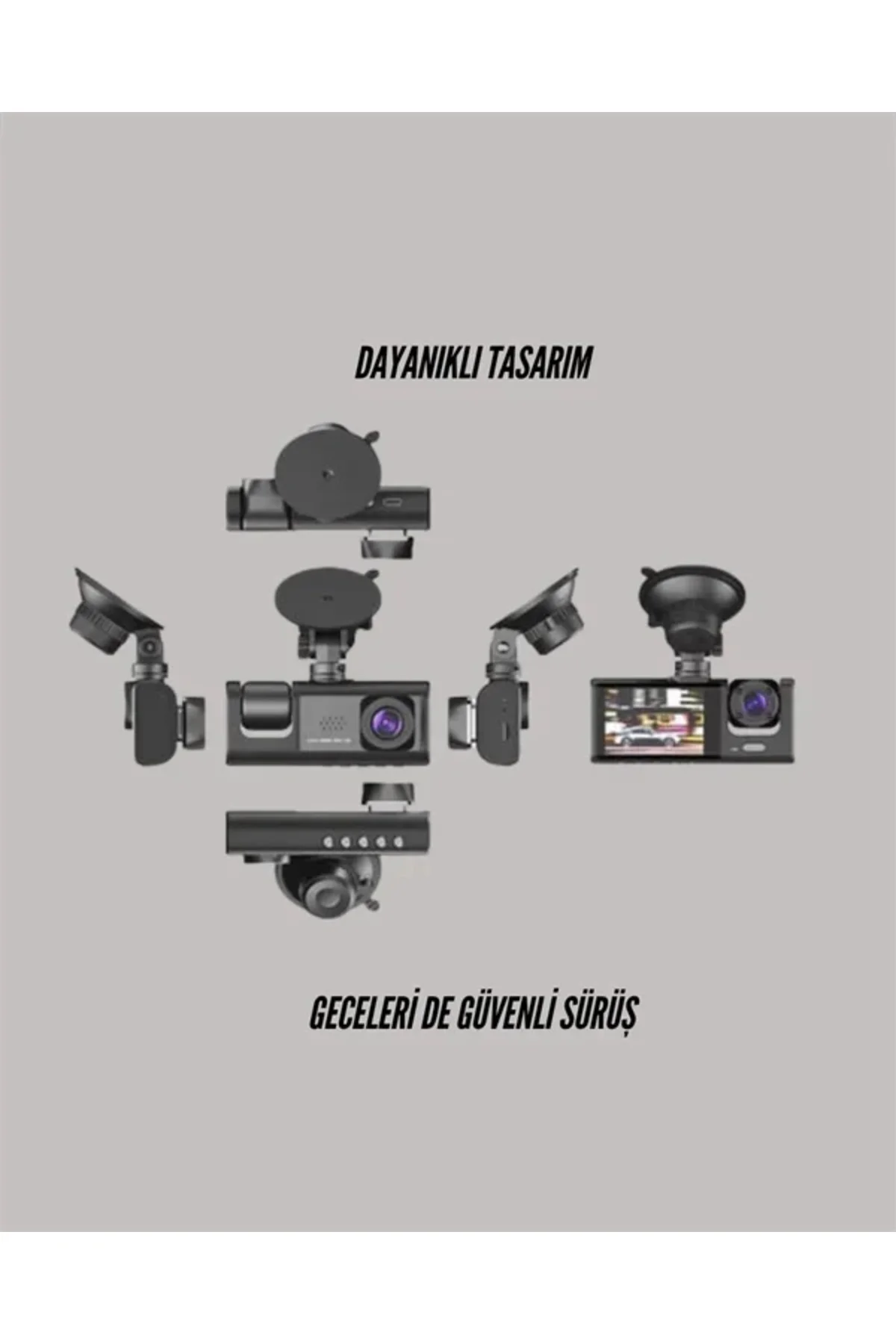 TA-01 LCD Ekranlı Gece Görüşlü Araç Kamerası