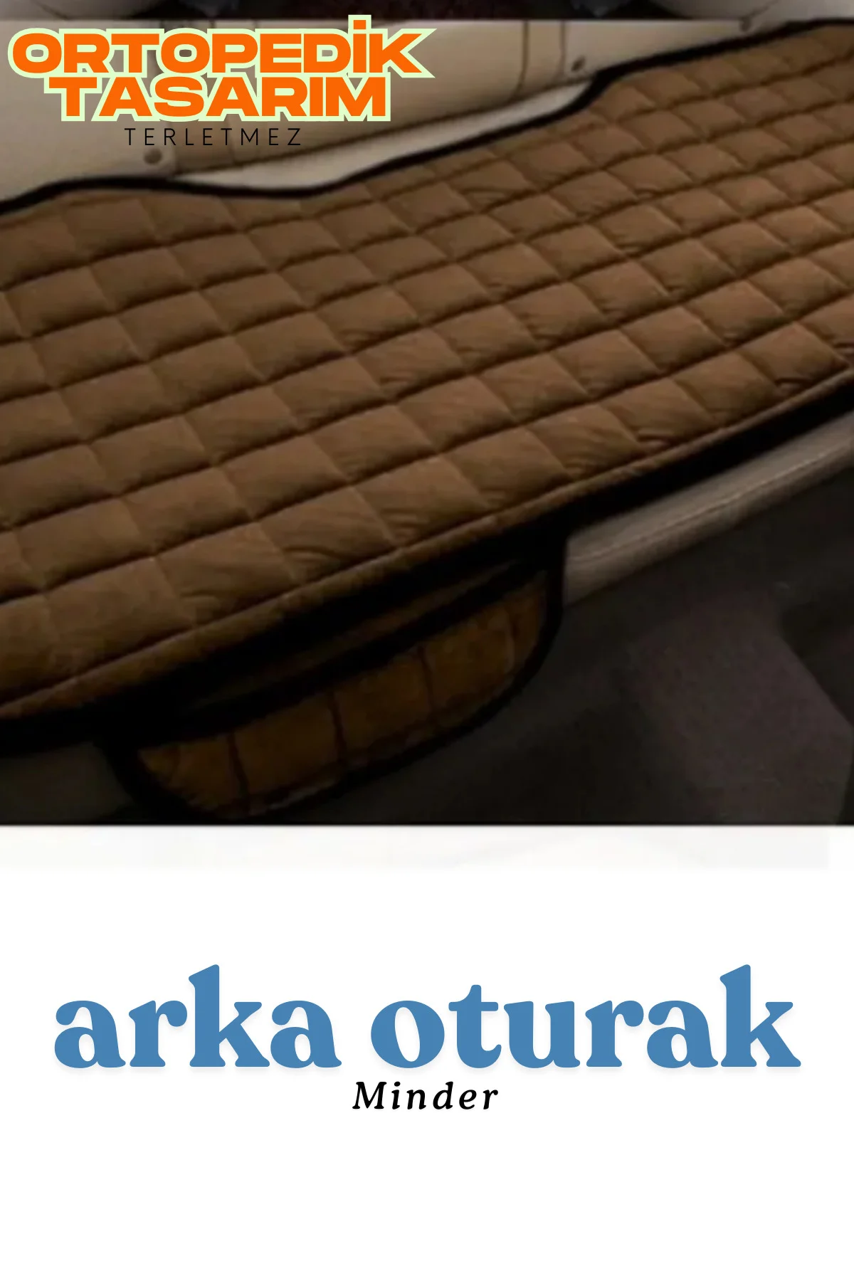 Taba Kadife Yüzeyli Araba Oturak Minderi – Kaymaz, Arka Koltuklar