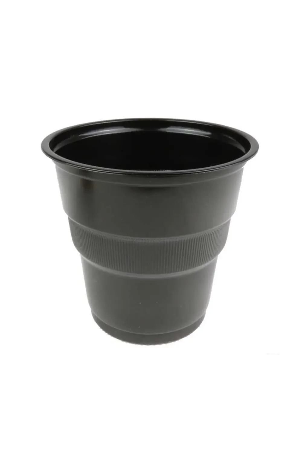 Tabak Bardak Çatal Set Set 25 Li Yuvarlak 22 Cm ( Siyah )