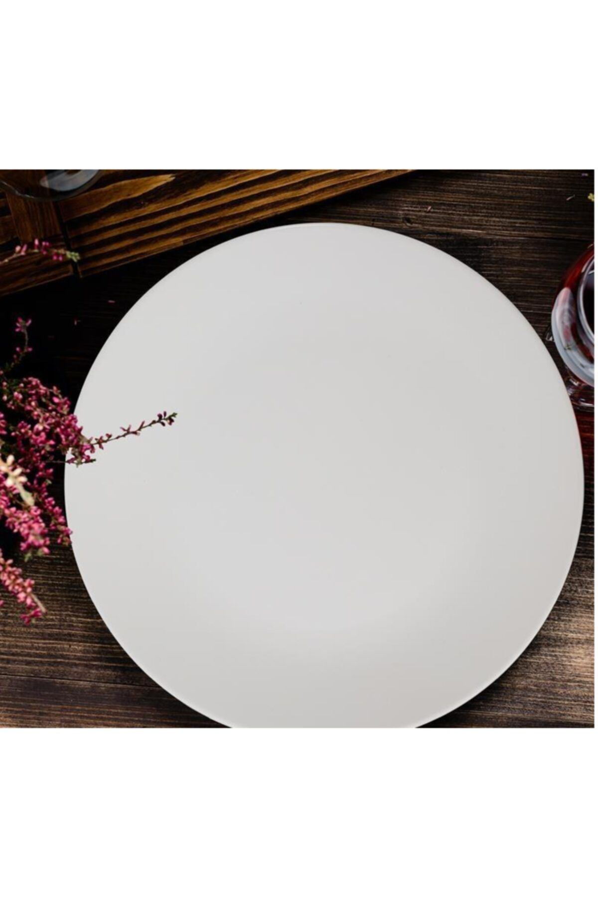 Keramika Tabak Ege Servıs 26 Cm Transparan Beyaz 021 A