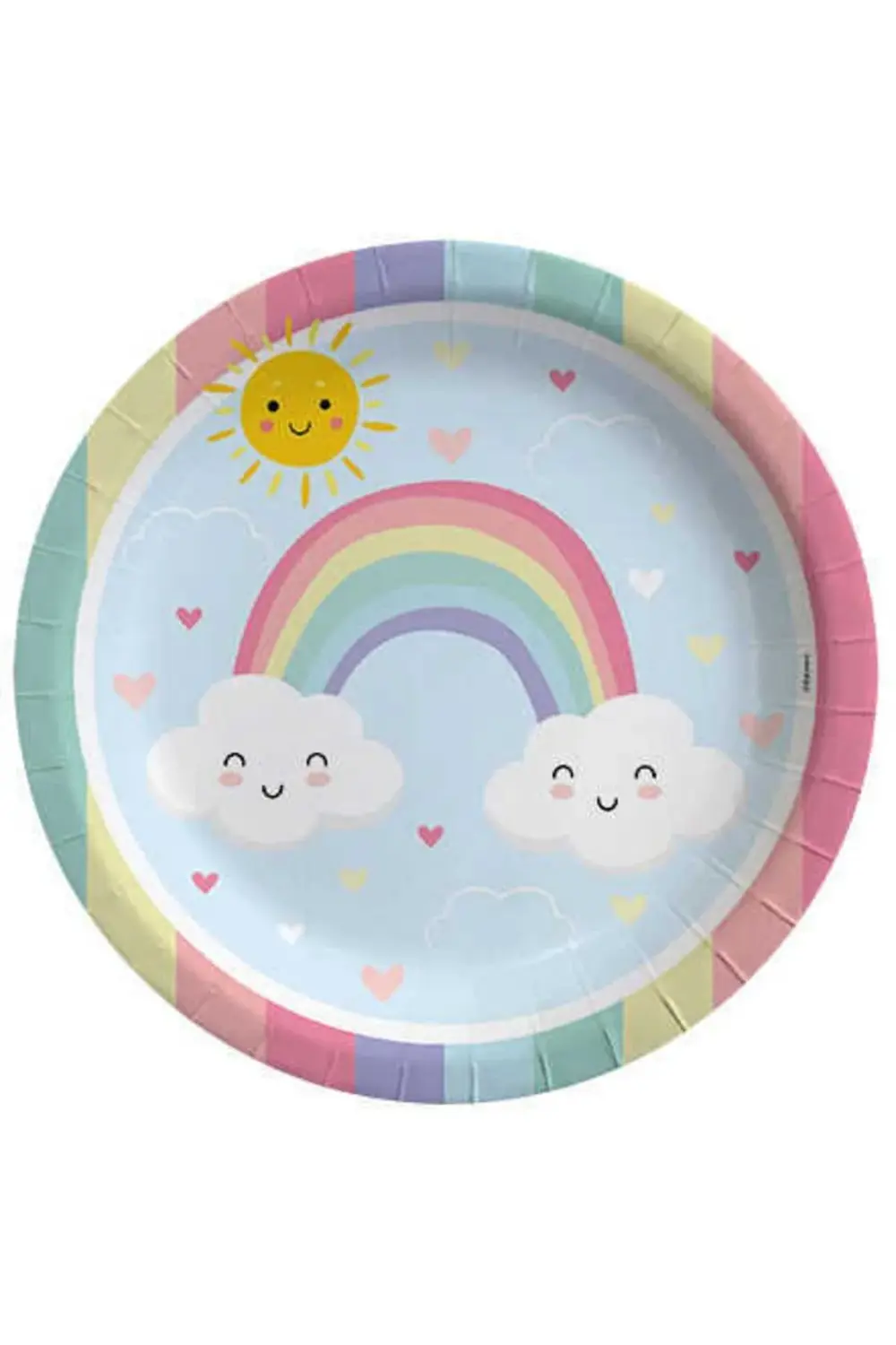 Tabak Gökkuşağı Bulut 23 Cm 8 Adet