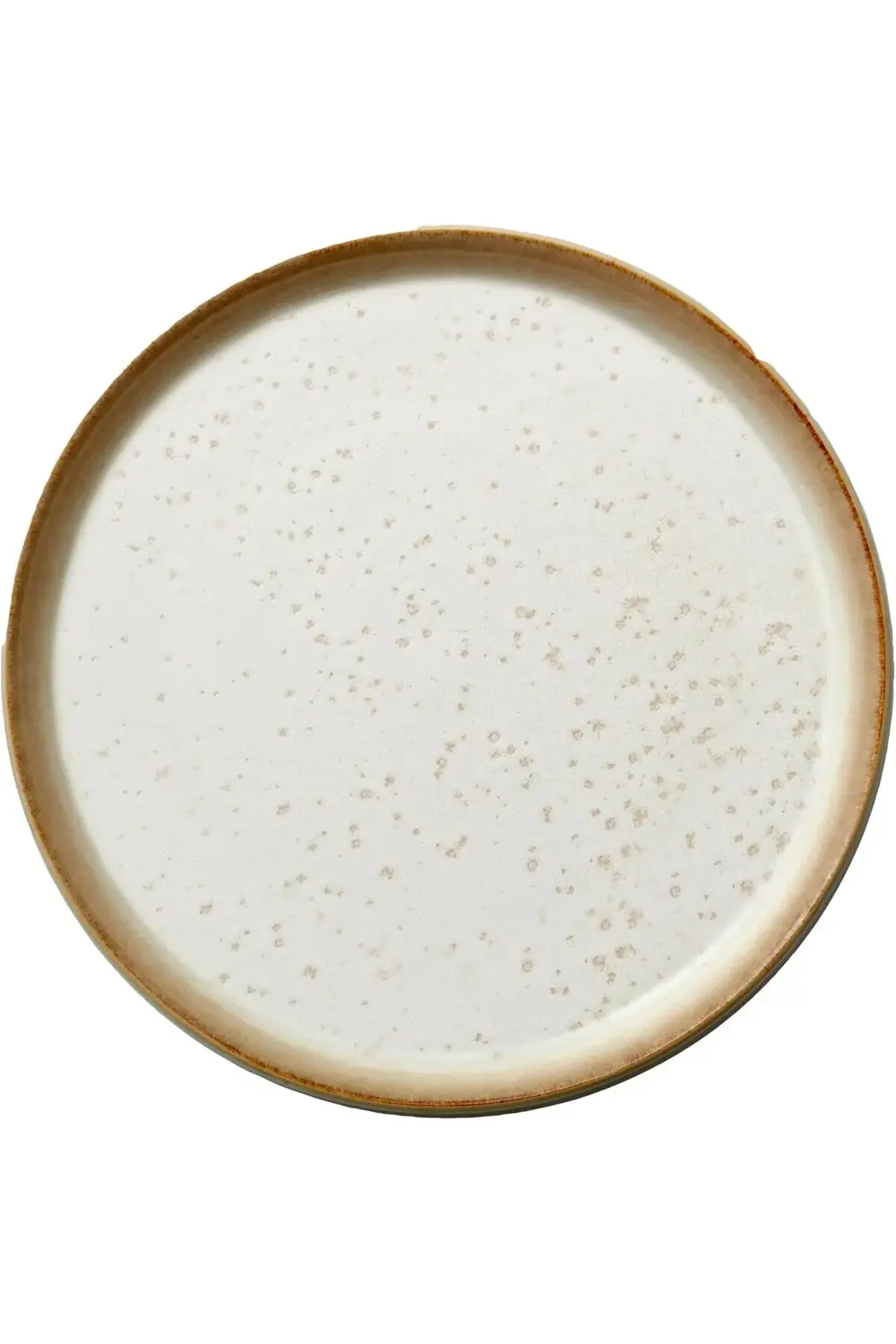 Tabak, pasta tabağı, taş tatlı tabağı, 21 cm çap, krem/krem 11782