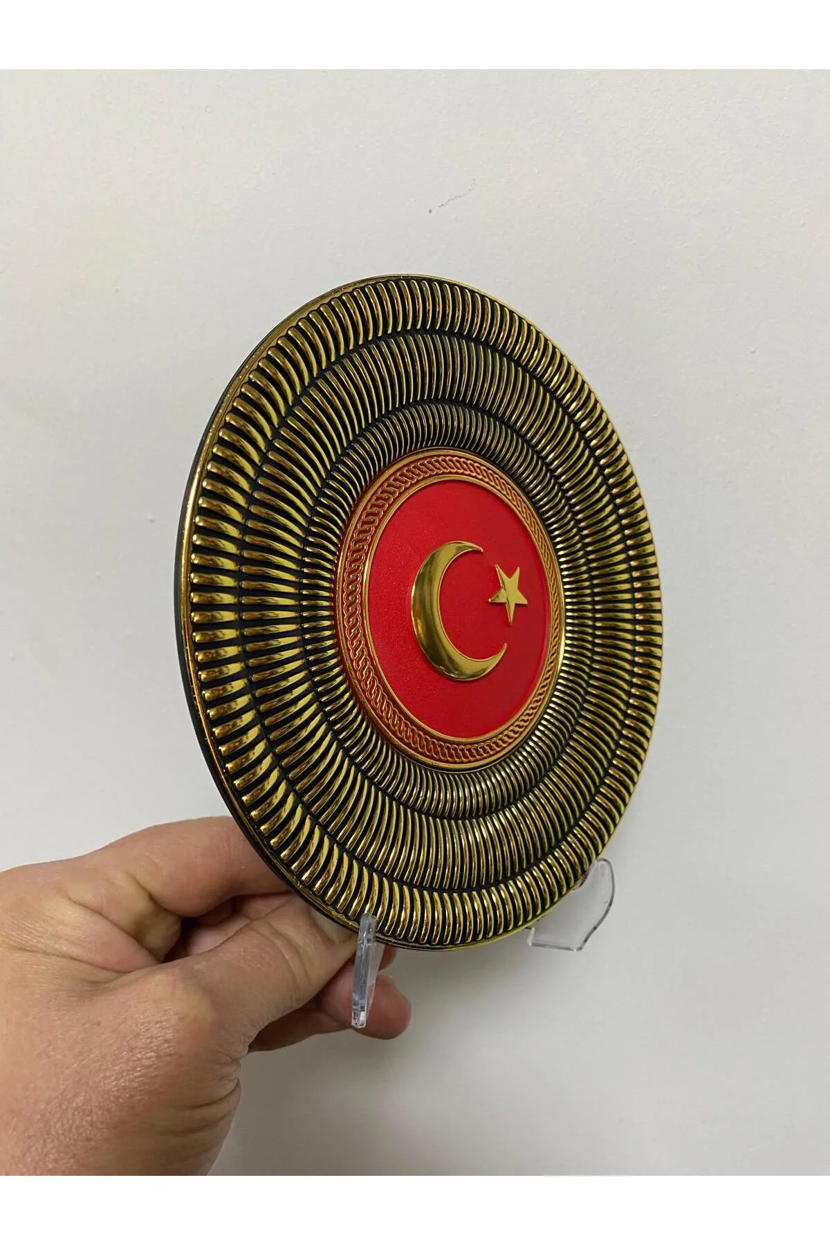 Tabak Türk Bayrağı (Ayaklı) 15cm