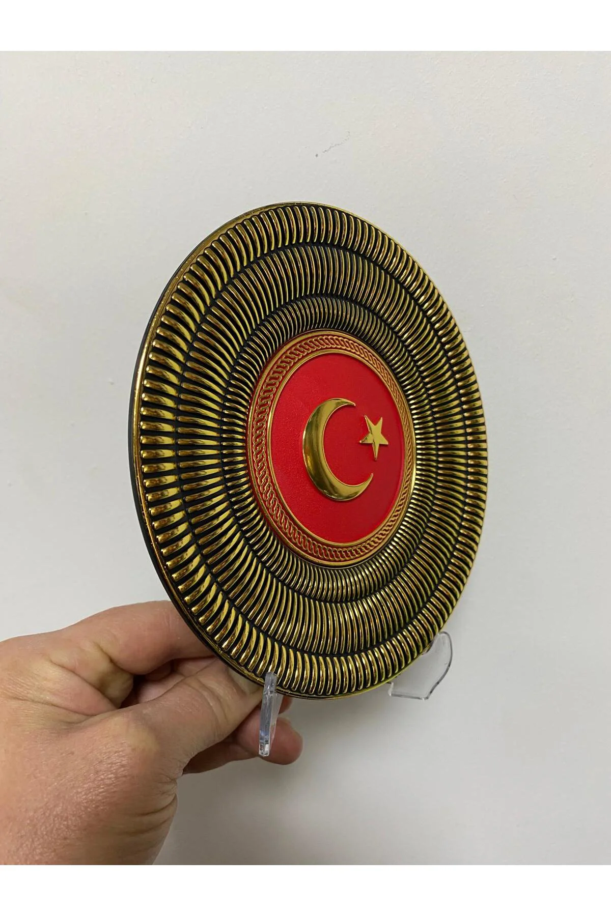 Tabak Türk Bayrağı (Ayaklı) 15cm