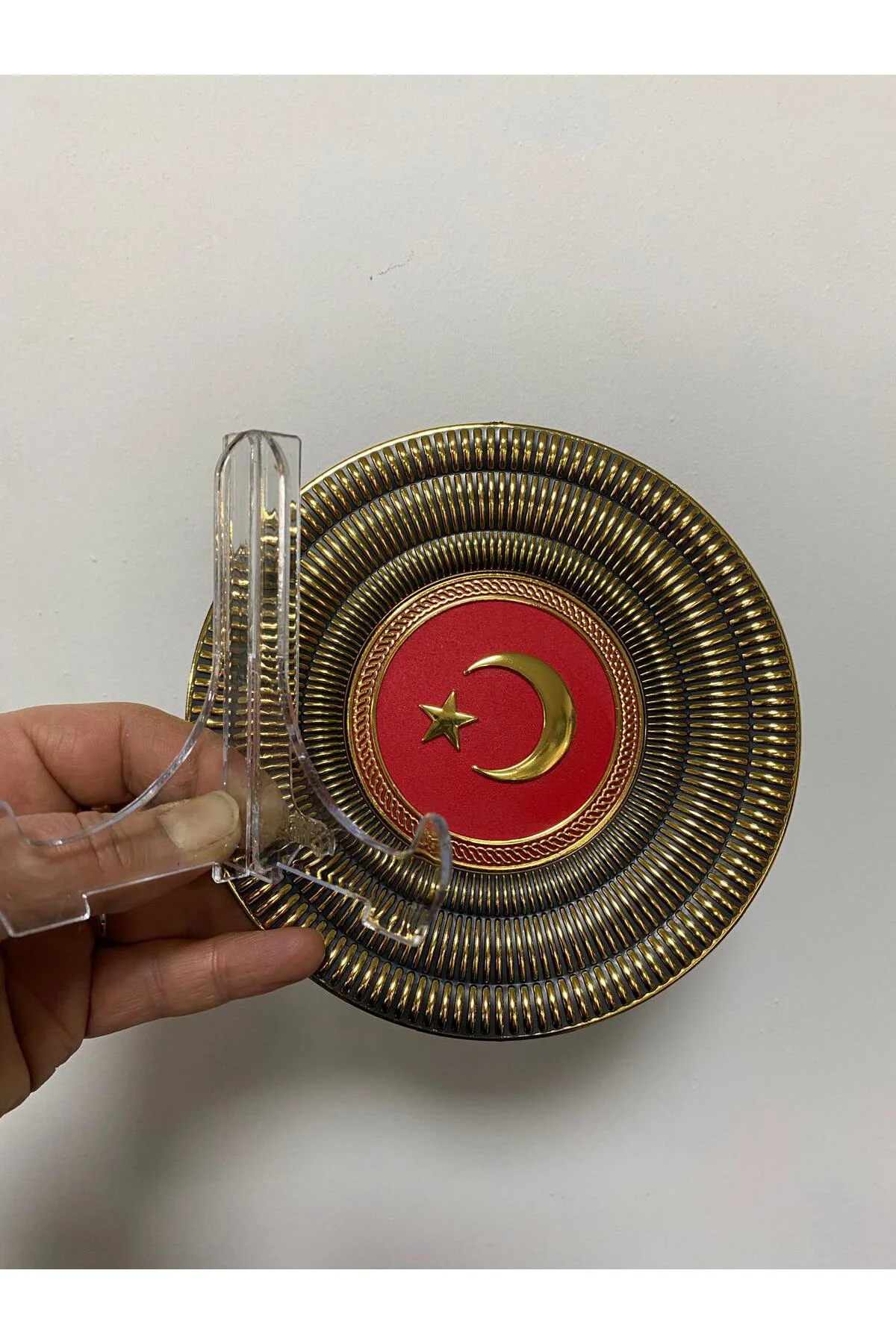 Tabak Türk Bayrağı (Ayaklı) 15cm