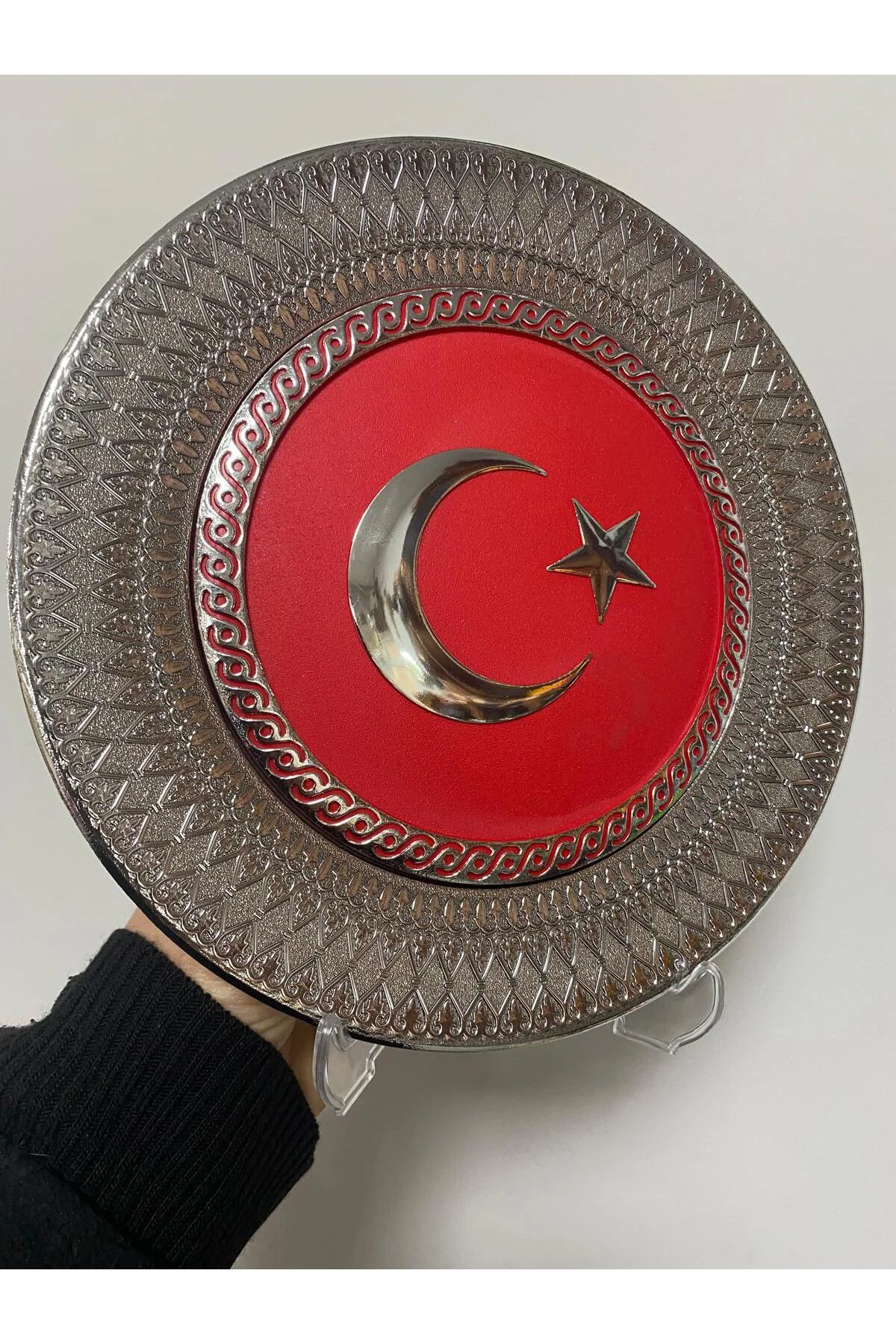 Tabak Türk Bayrağı Büyük 21 cm