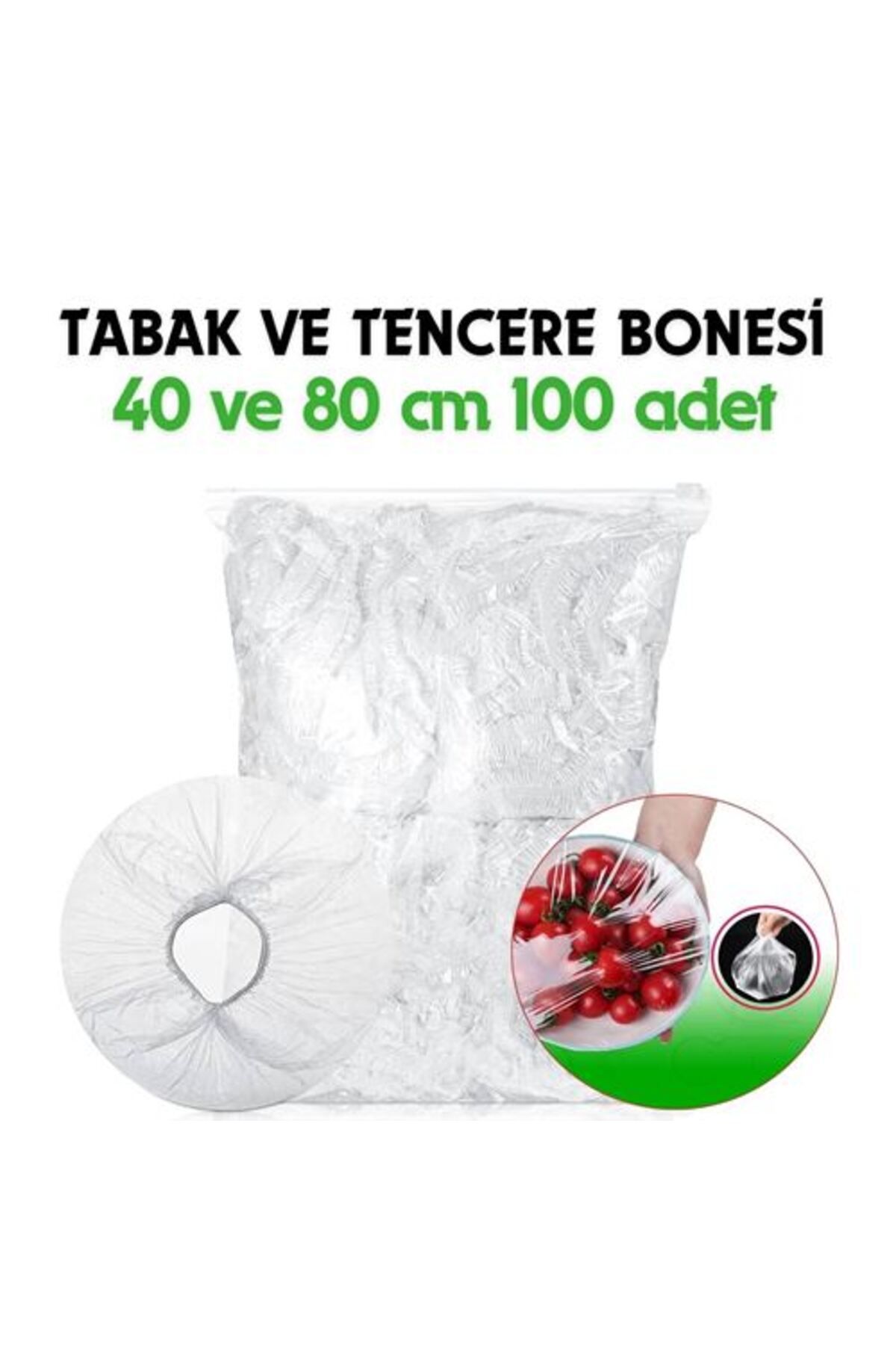 Tabak ve Tencere Bone Seti 2 Boyutlu 100 ADET