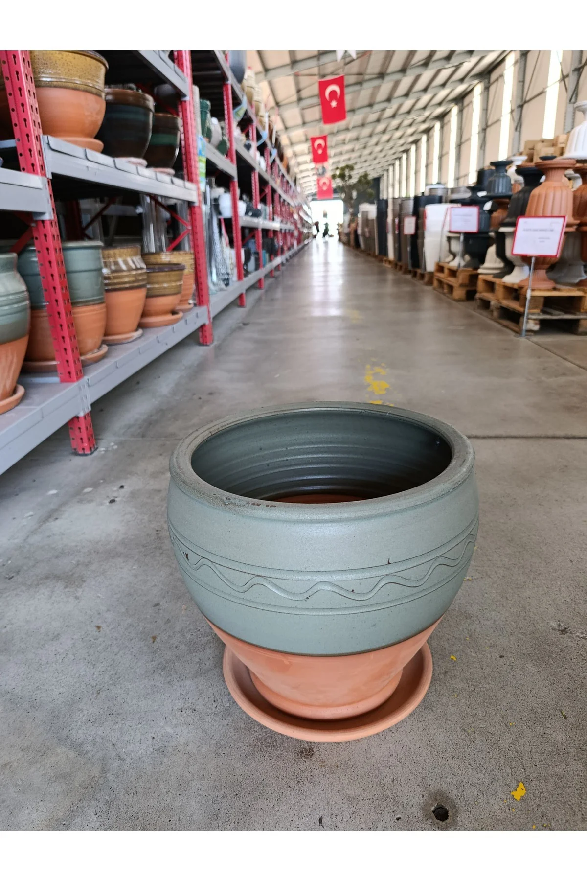 Tabaklı 50 Litre Dekoratif Taş Saksı Tabaklı 50 Litre Dekoratif Taş Saksı - Görsel 7