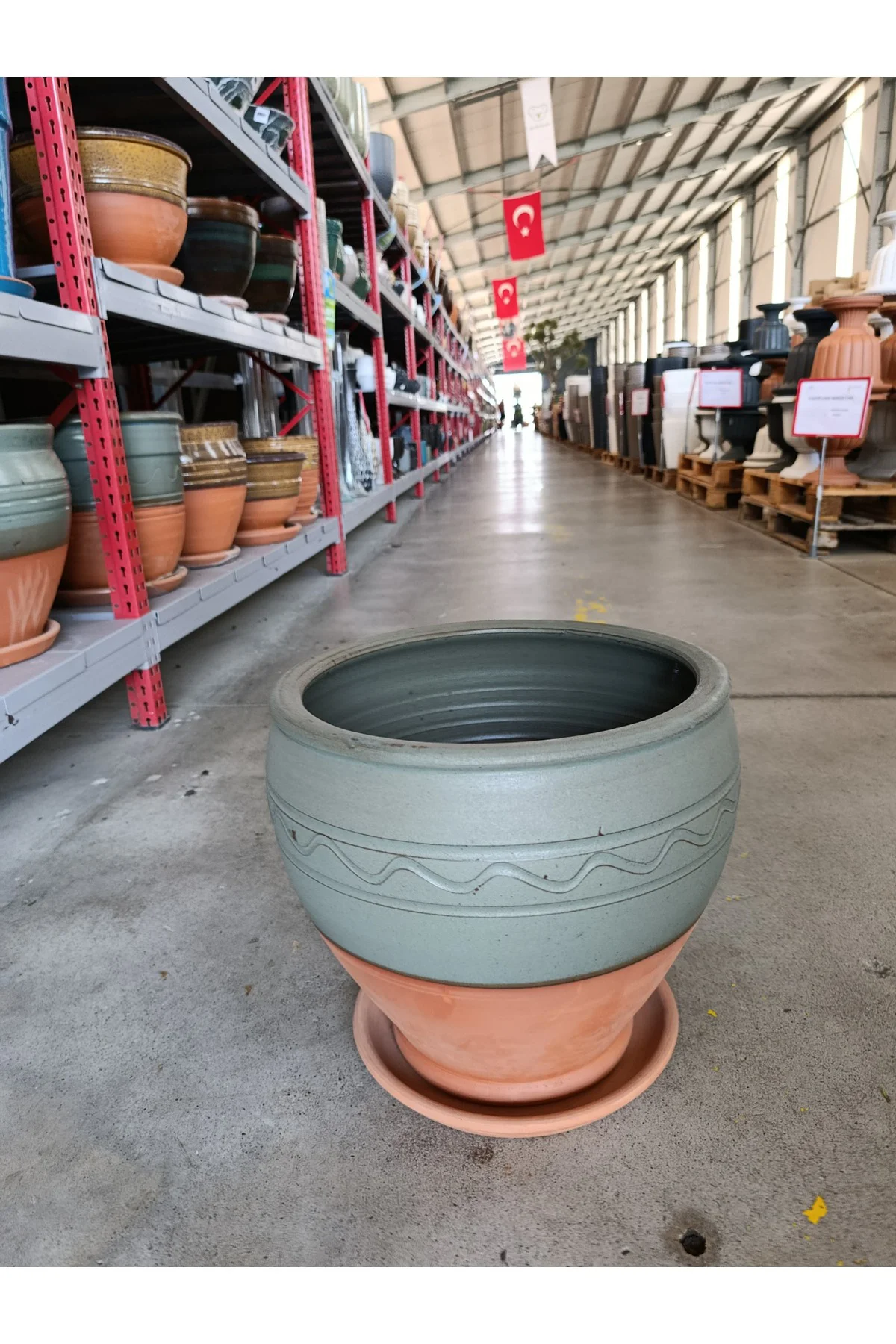 Tabaklı 50 Litre Dekoratif Taş Saksı Tabaklı 50 Litre Dekoratif Taş Saksı - Görsel 6