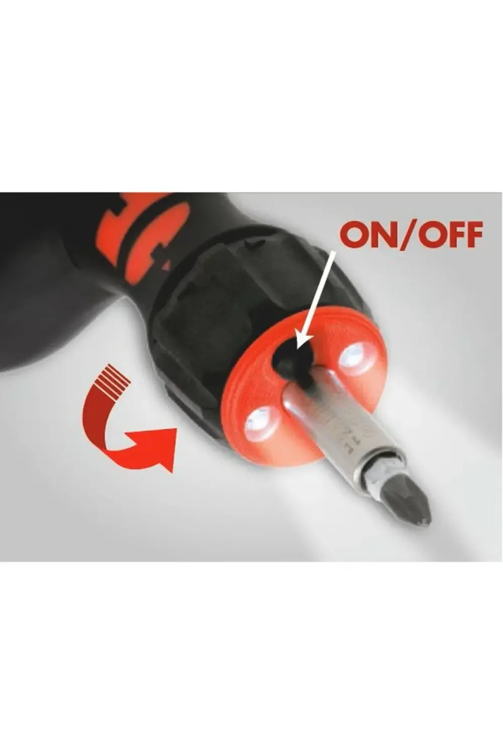 Tabanca Tipi Cırcır Magazinli Tornavida Seti 37 Parça | LED Işıkl