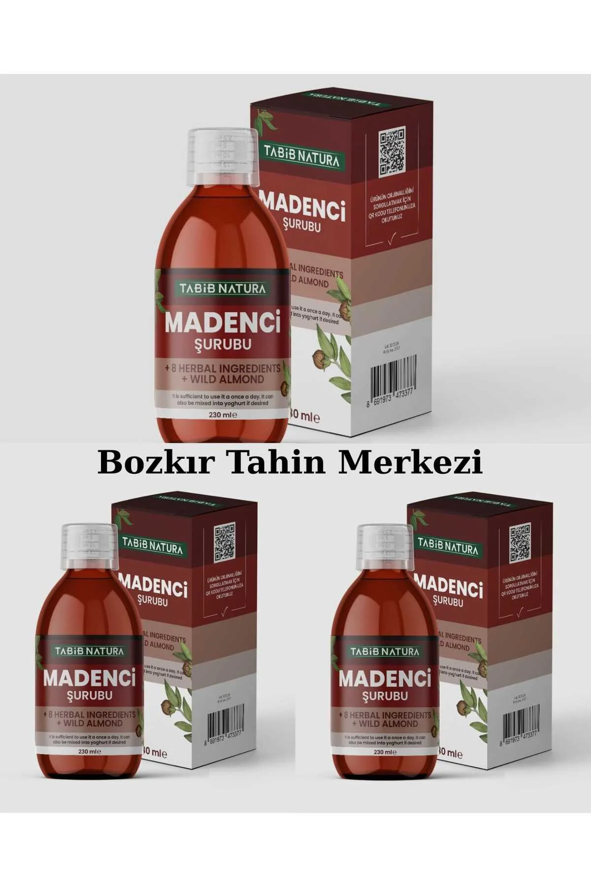 Tabib Natura Bozkır Tahin Merkezi Madenci Şurubu 230 ml x 3 Adet 
