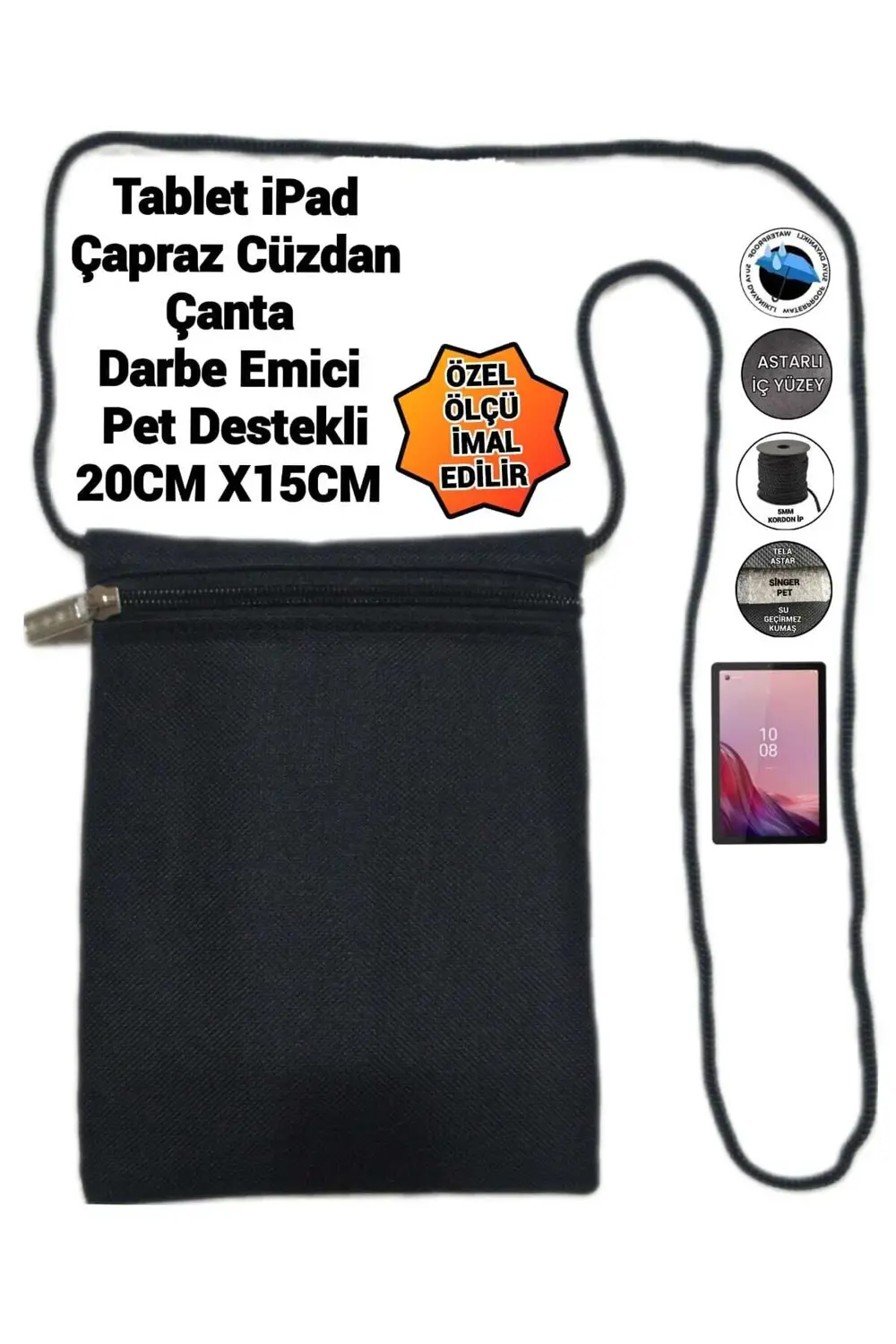 Tablet İpad Çapraz Cüzdan Çanta