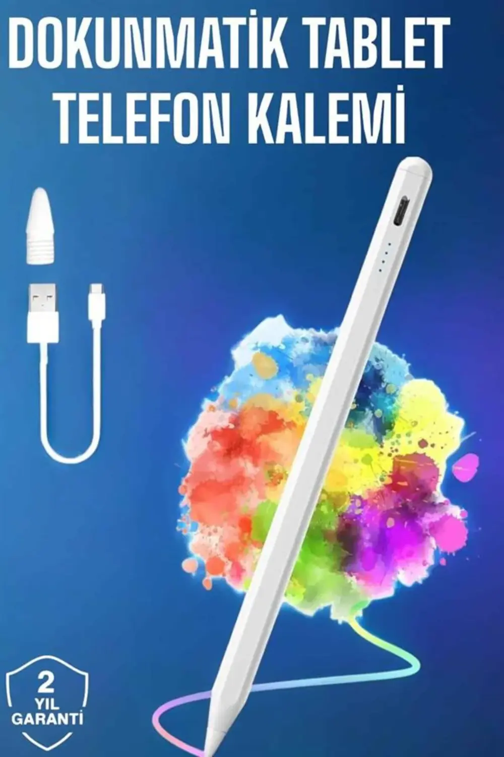 Tablet Kalemi iOS Android Windows Uyumlu Yedek Uçlu Universal Çiz