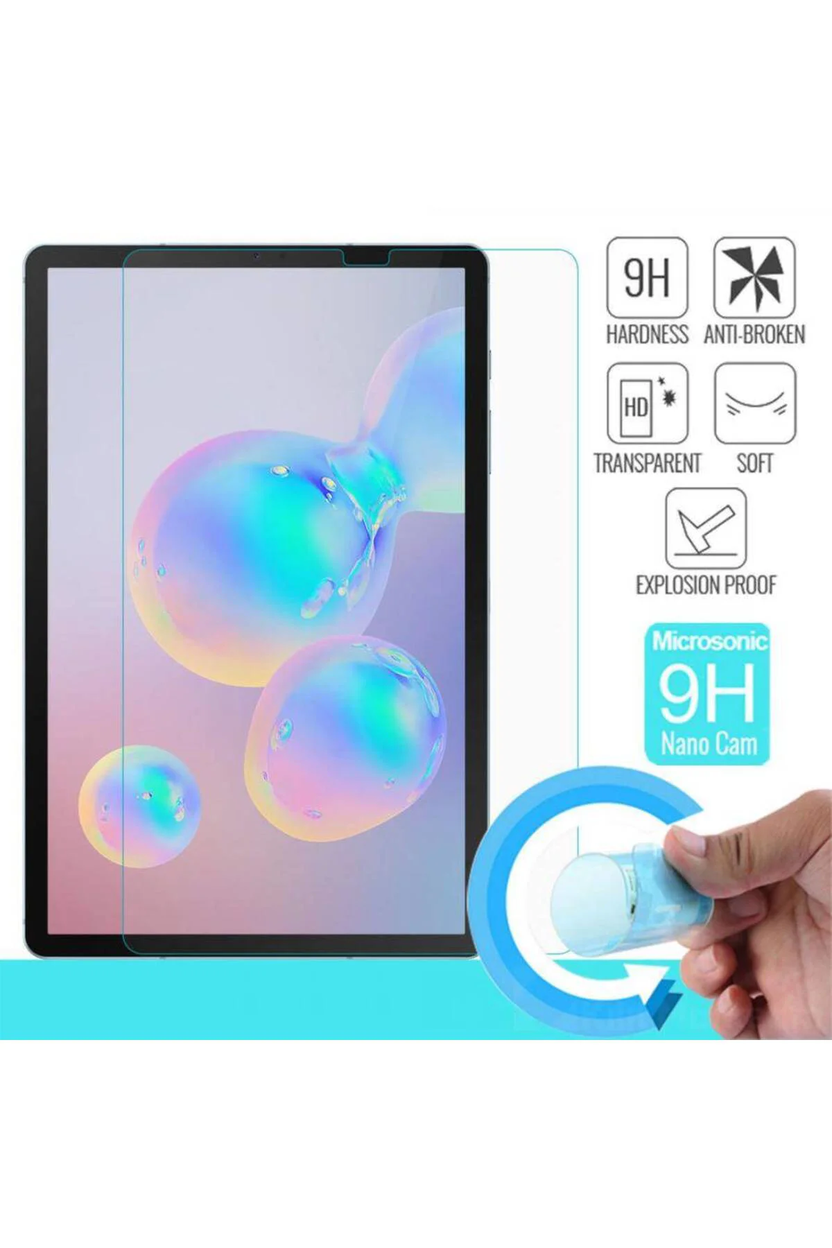 Tablet Nano Glass Ekran Koruyucu Galaxy Tab3 8.0 3G T310