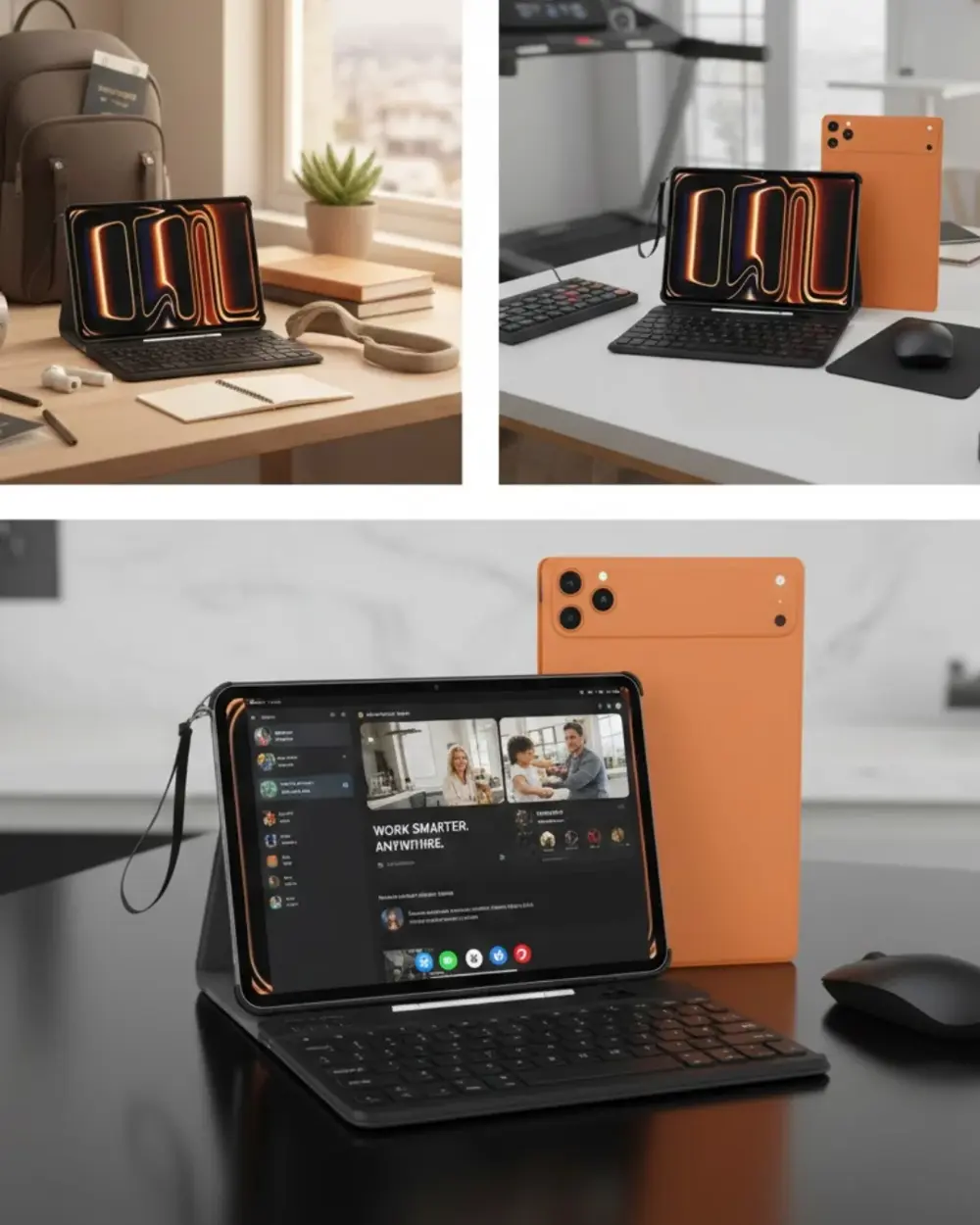 Tablet PC Klavyeli Set Geniş Ekran Yüksek Depolama ve Android Sis