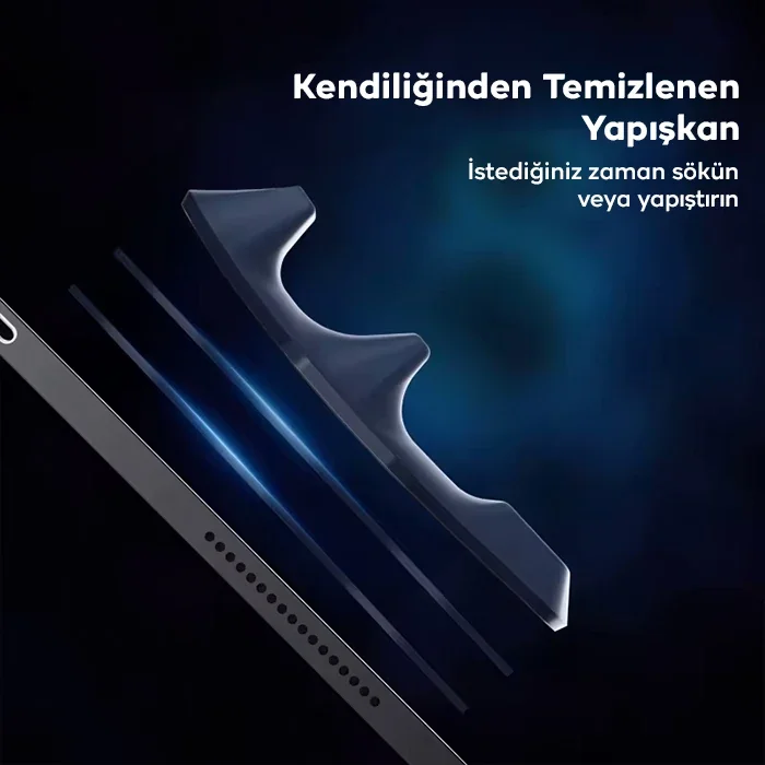 Tablet Silikon Tutma Kolu 2’li Set – Yapışkanlı, Parmak Askılı, Çıkarılabilir