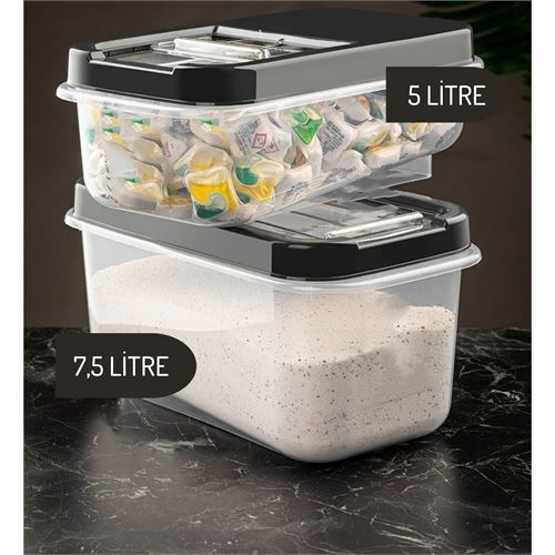 Tablet ve Deterjan Saklama Kutusu 5 ve 7.5 lt Tablet ve Deterjan Saklama Kutusu 5 ve 7.5 lt