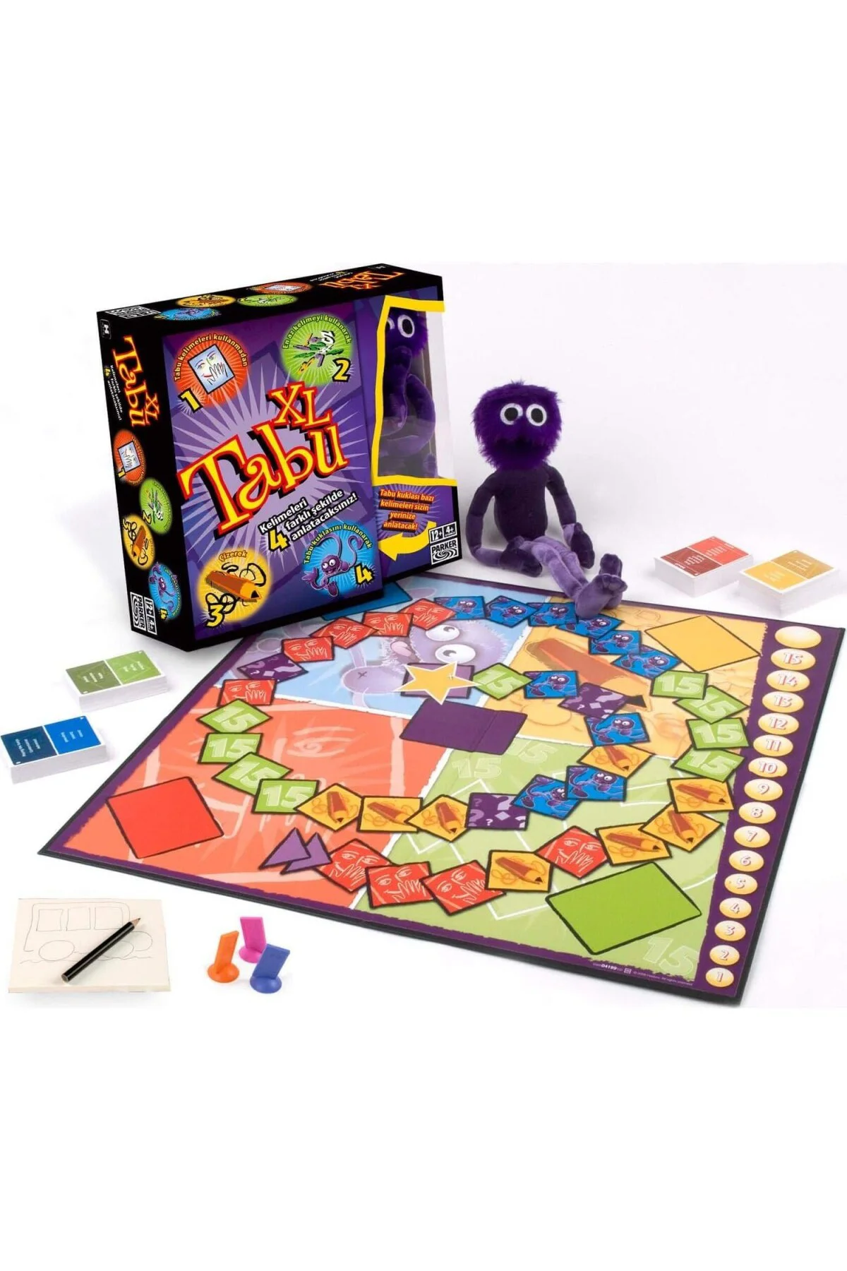 Tabu XL Kutu Oyunu, 4 Farklı Oyun Alternatifi, Klasik Oyunun Yanı Tabu XL Kutu Oyunu, 4 Farklı Oyun Alternatifi, Klasik Oyunun Yanı