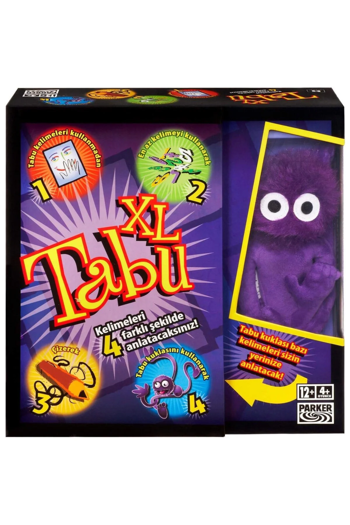 Tabu XL Kutu Oyunu, 4 Farklı Oyun Alternatifi, Klasik Oyunun Yanı Tabu XL Kutu Oyunu, 4 Farklı Oyun Alternatifi, Klasik Oyunun Yanı