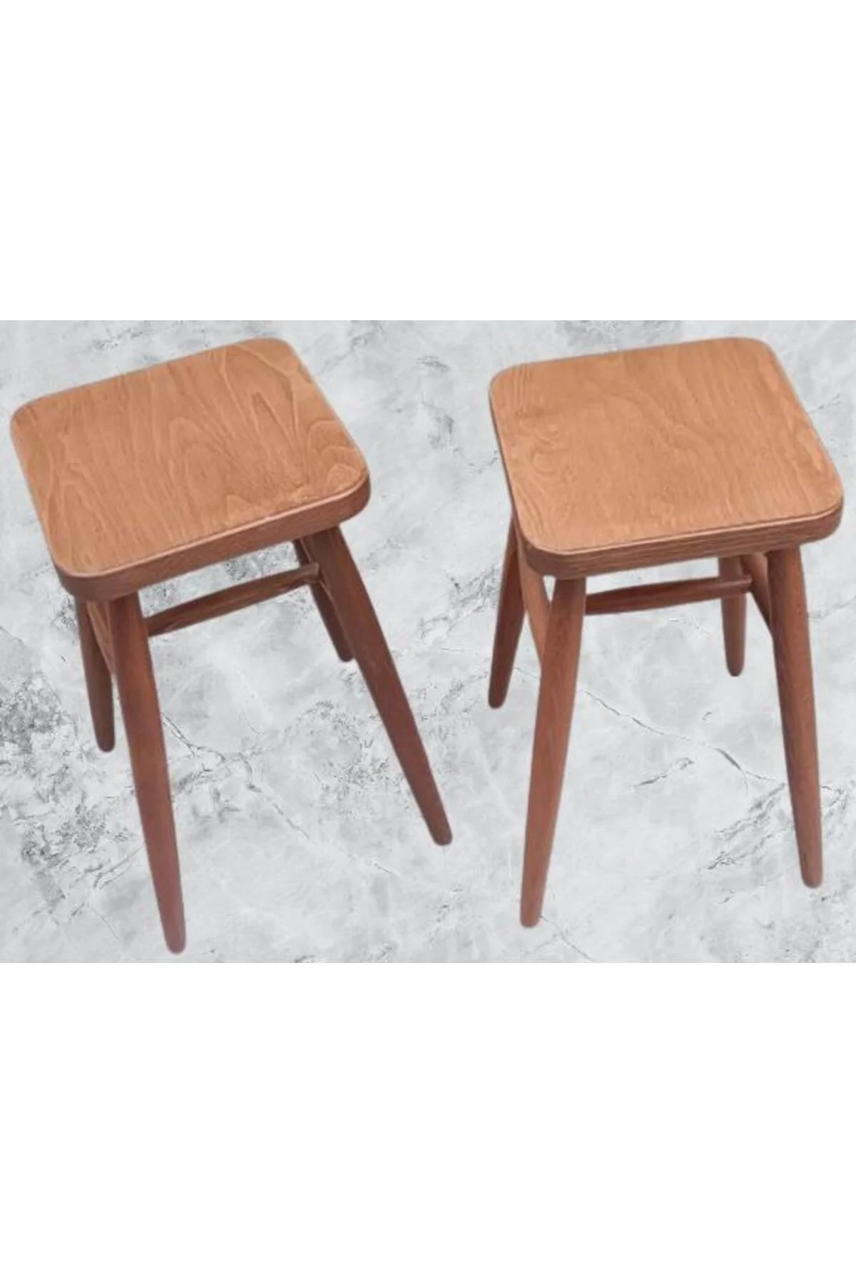 Tabure 90379 Kayın Ayak Güçlendirilmiş Bağlantı Papel Oturum Ceviz 2Adet El Yapım Tabure 90379 Kayın Ayak Güçlendirilmiş Bağlantı Papel Oturum Ceviz 2Adet El Yapım - Görsel 2