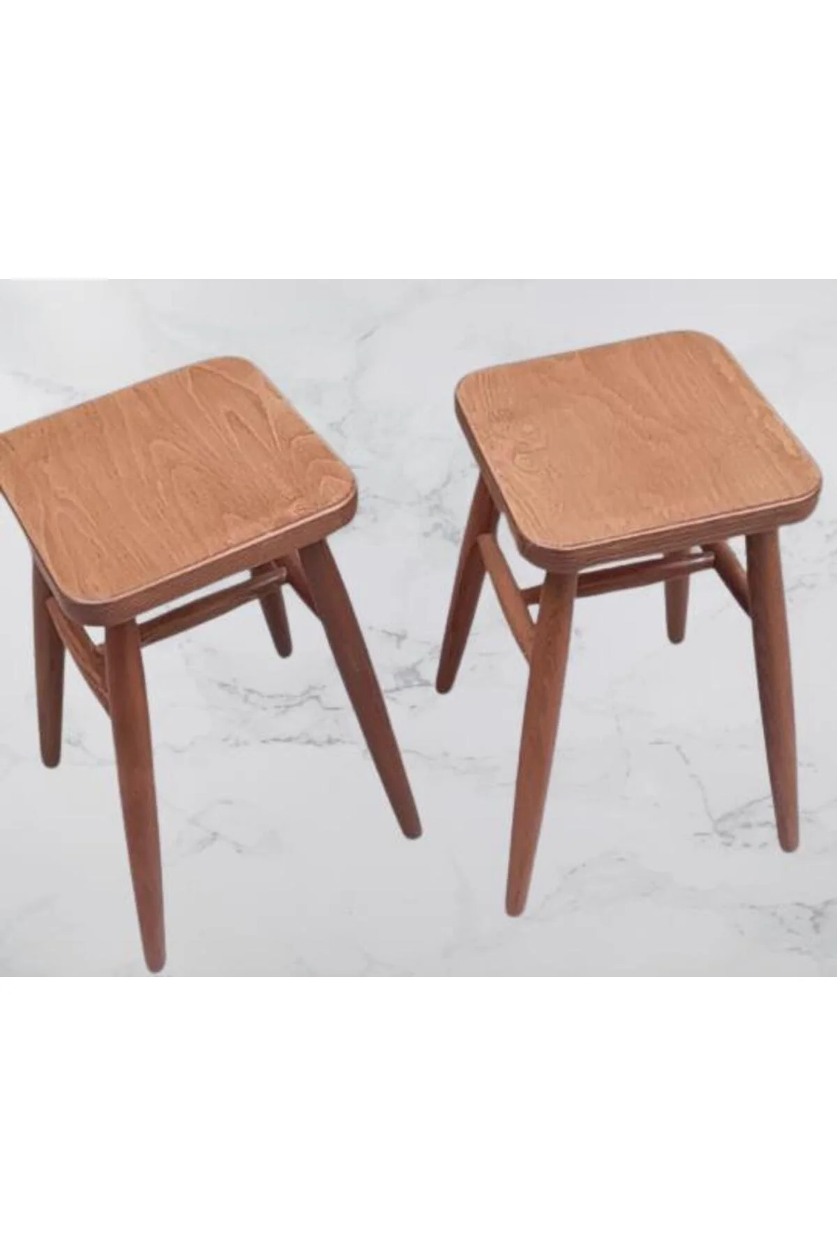 Tabure 90379 Kayın Ayak Güçlendirilmiş Bağlantı Papel Oturum Ceviz 2Adet El Yapım Tabure 90379 Kayın Ayak Güçlendirilmiş Bağlantı Papel Oturum Ceviz 2Adet El Yapım - Görsel 4