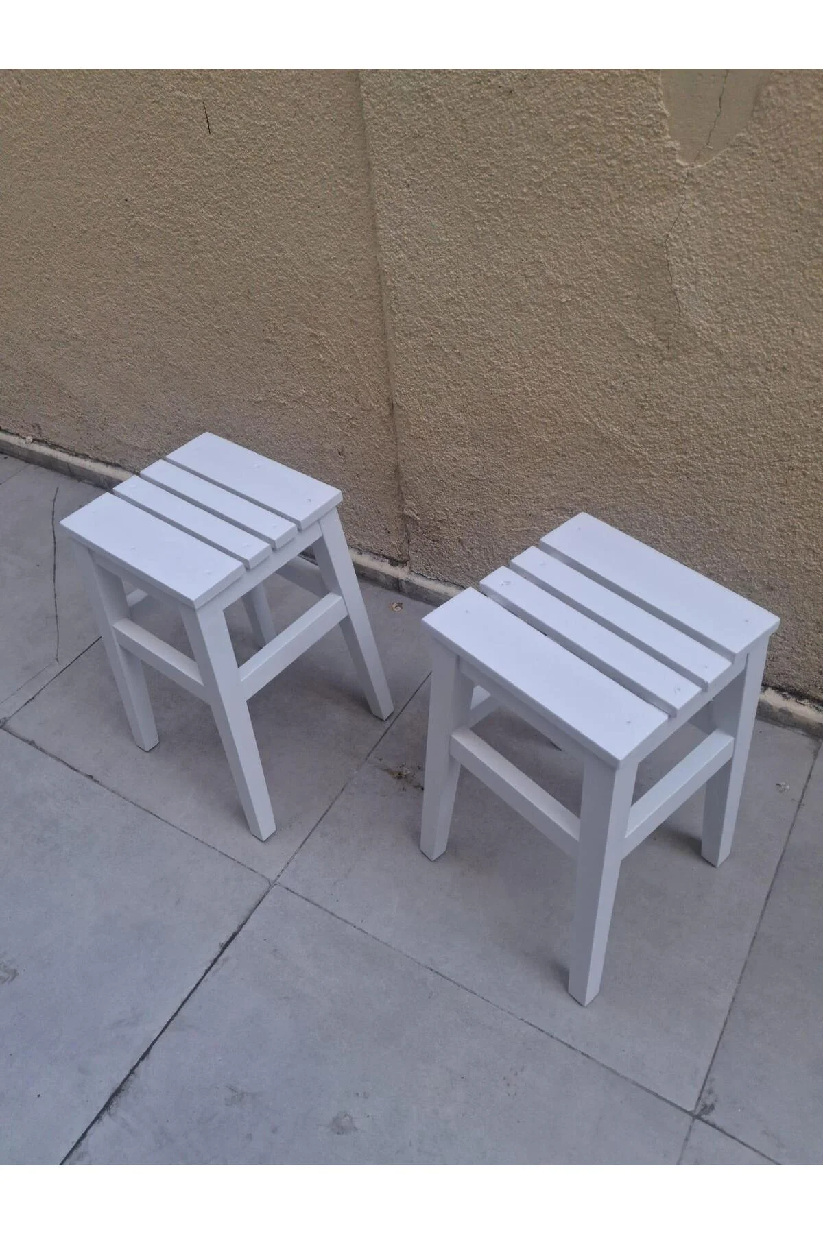 Tabure ST 90583 Izgara Model Kayın Torna Ayak Beyaz Ürün 2 Adet El Yapım Tabure ST 90583 Izgara Model Kayın Torna Ayak Beyaz Ürün 2 Adet El Yapım - Görsel 2