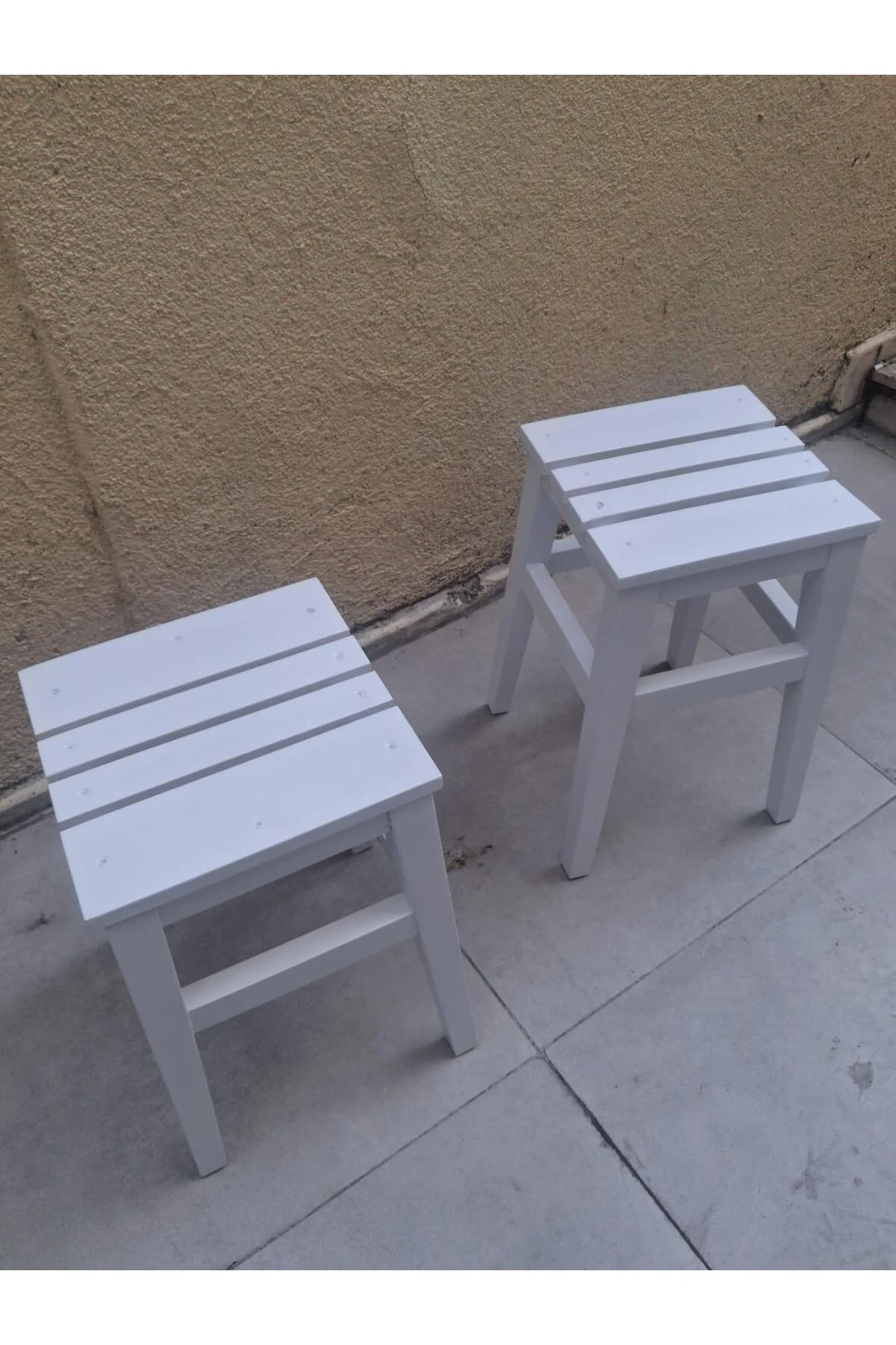 Tabure ST 90583 Izgara Model Kayın Torna Ayak Beyaz Ürün 2 Adet El Yapım Tabure ST 90583 Izgara Model Kayın Torna Ayak Beyaz Ürün 2 Adet El Yapım - Görsel 3