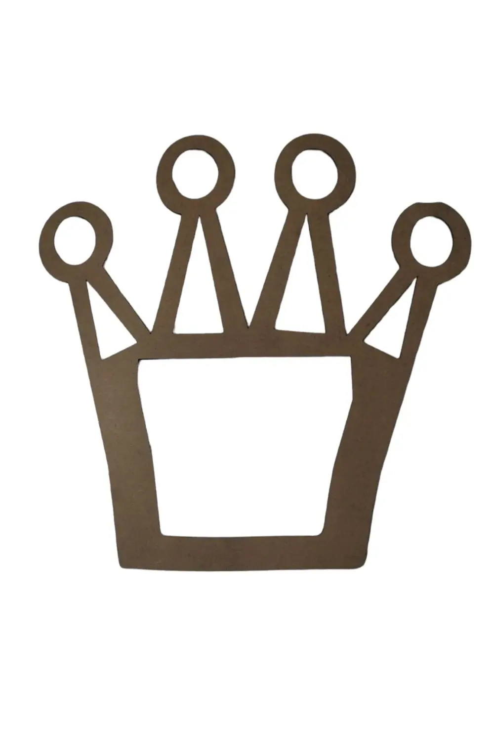 Leylaser Taç Figürlü 3 Mm Ham Mdf İsimsiz Kasnak 25 Cm