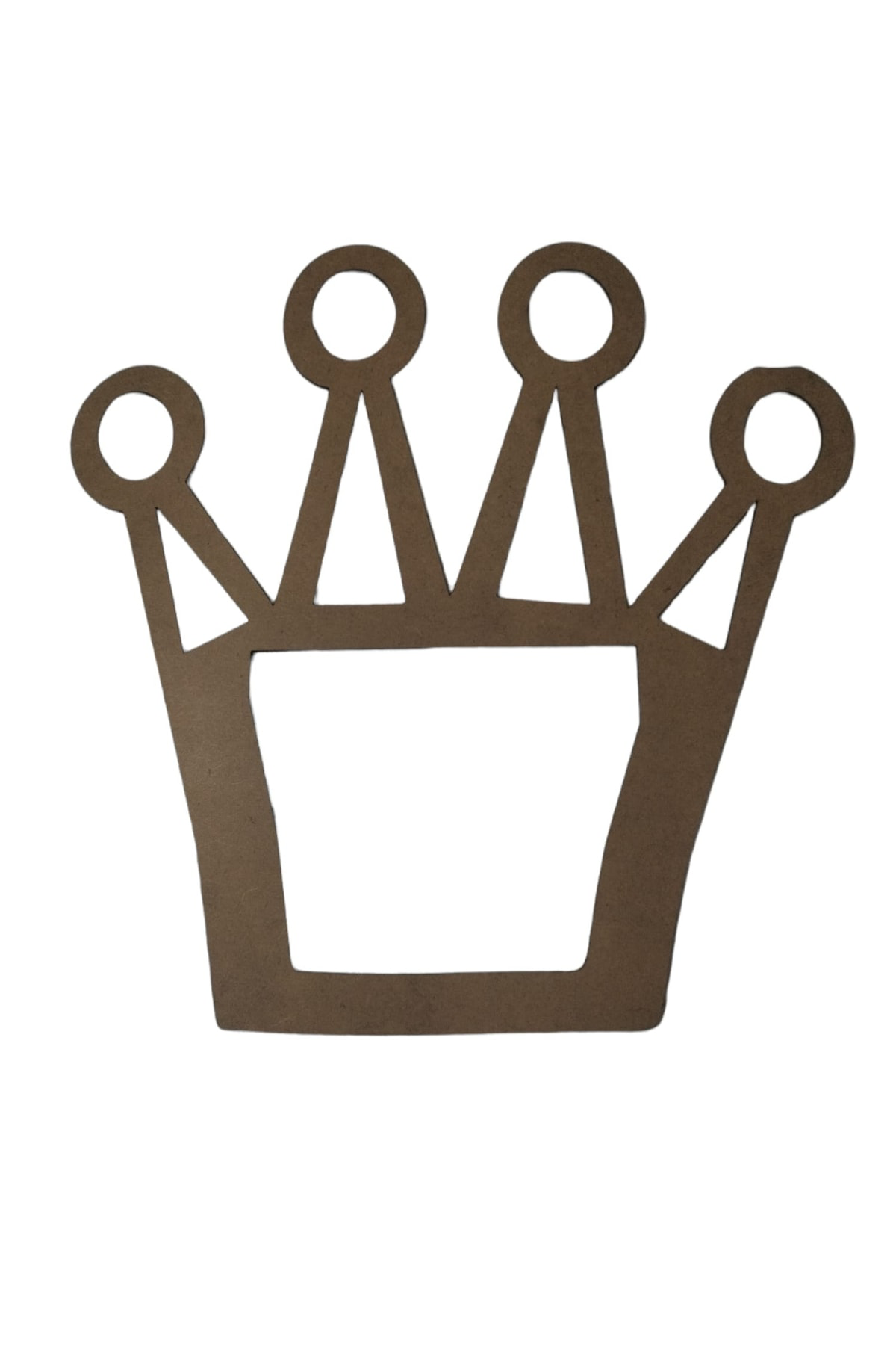 Leylaser Taç Figürlü 3 Mm Ham Mdf İsimsiz Kasnak 35 Cm