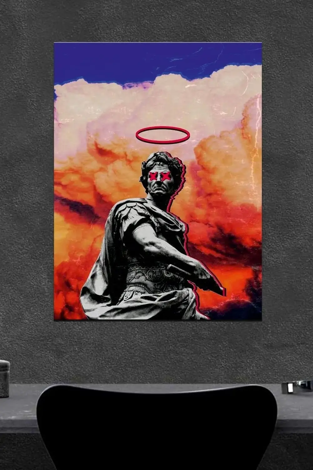 Taç Heykel Ahşap Poster (27x18)