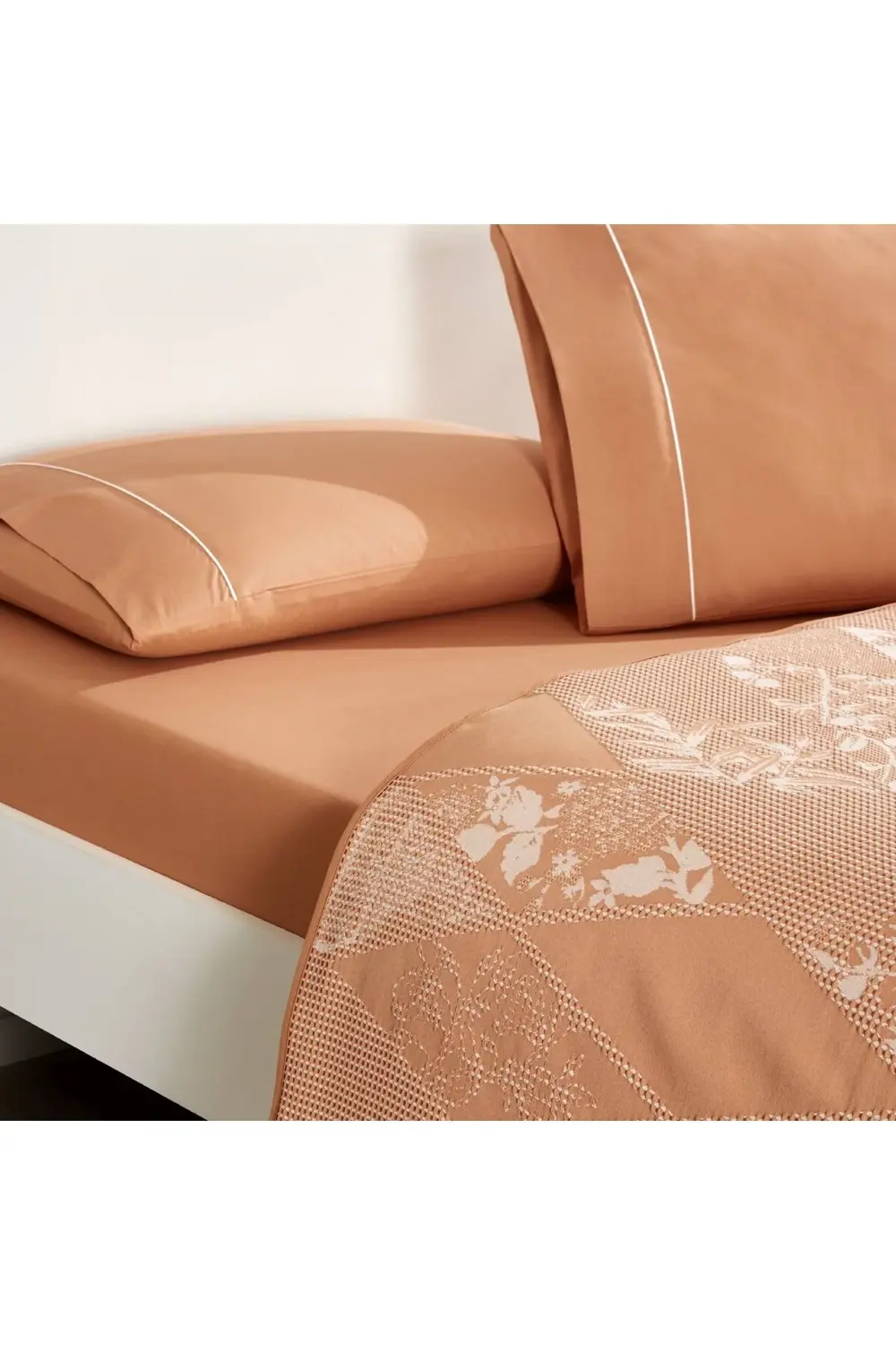 Taç Jakar Flava Çift Kişilik Pike Takımı Kiremit