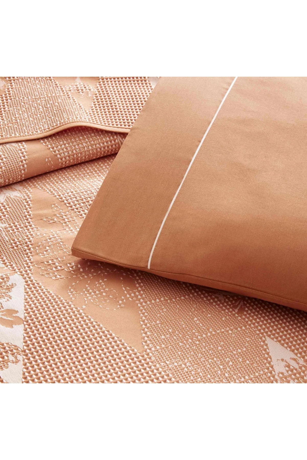 Taç Jakar Flava Çift Kişilik Pike Takımı Kiremit