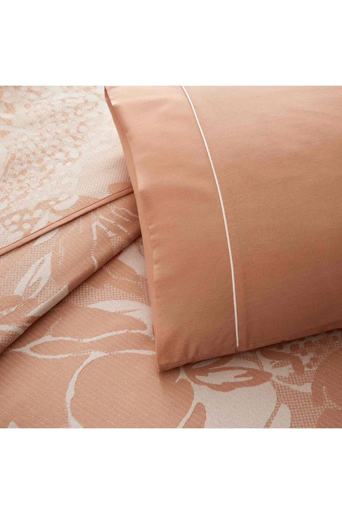 Taç Jakar Idore Çift Kişilik Pike Takımı Somon