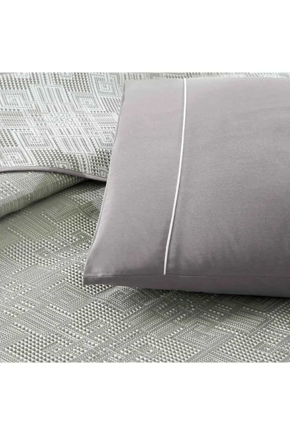 Taç Jakar Vıgnes Çift Kişilik Pike Takımı Antrasit