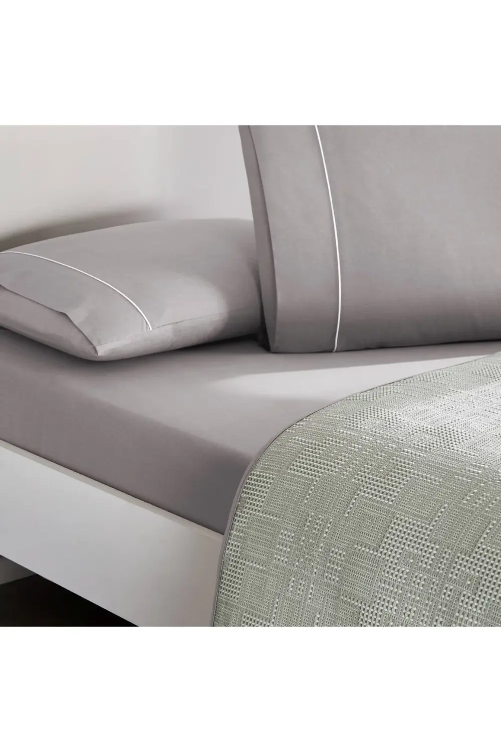 Taç Jakar Vıgnes Çift Kişilik Pike Takımı Antrasit