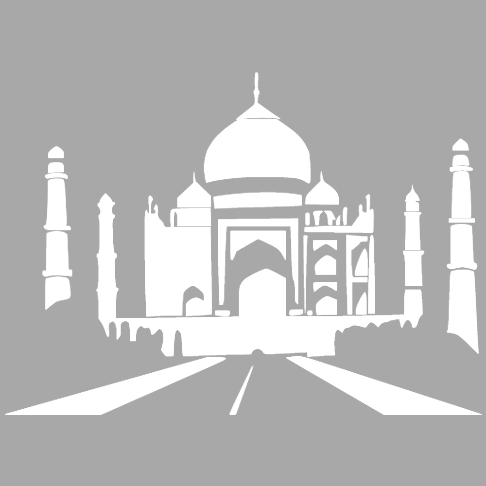 Artikel Tac Mahal Stencil Boyama Şablonu 30X30 Cm, Duvar Stencil, Fayans 